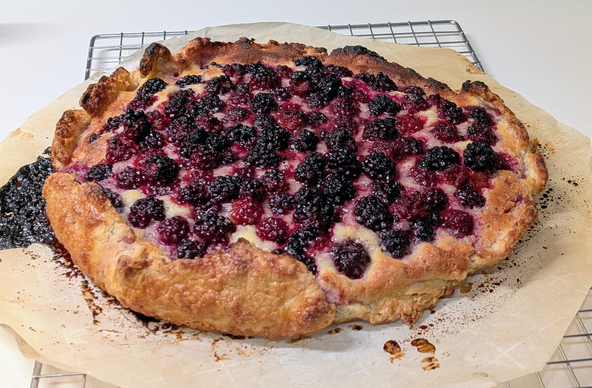 Blackberry galette